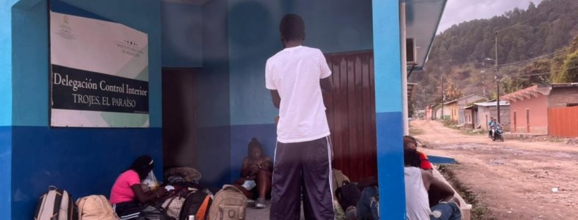 Acompañamiento de PWS a COFADEH a monitoreo de situación de DDHH de migrantes en la frontera de Trojes (Honduras-Nicaragua).